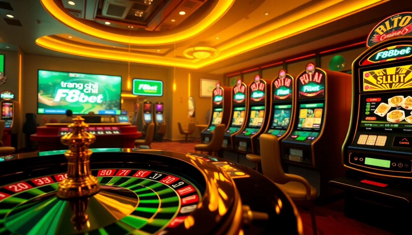 Experience the thrill of the trang chủ F8bet with dazzling casino activities, featuring roulette, poker, and lively slot machines.